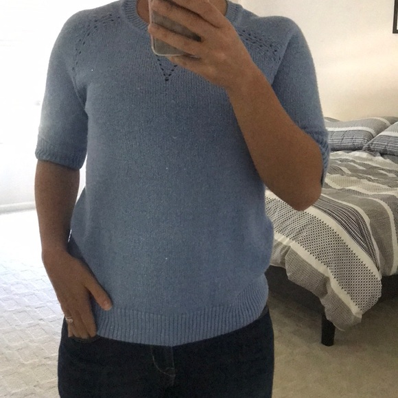 Women’s Tops 3 for $10!!🎉HPBlue sparkle sweater banana republic - Picture 3 of 3